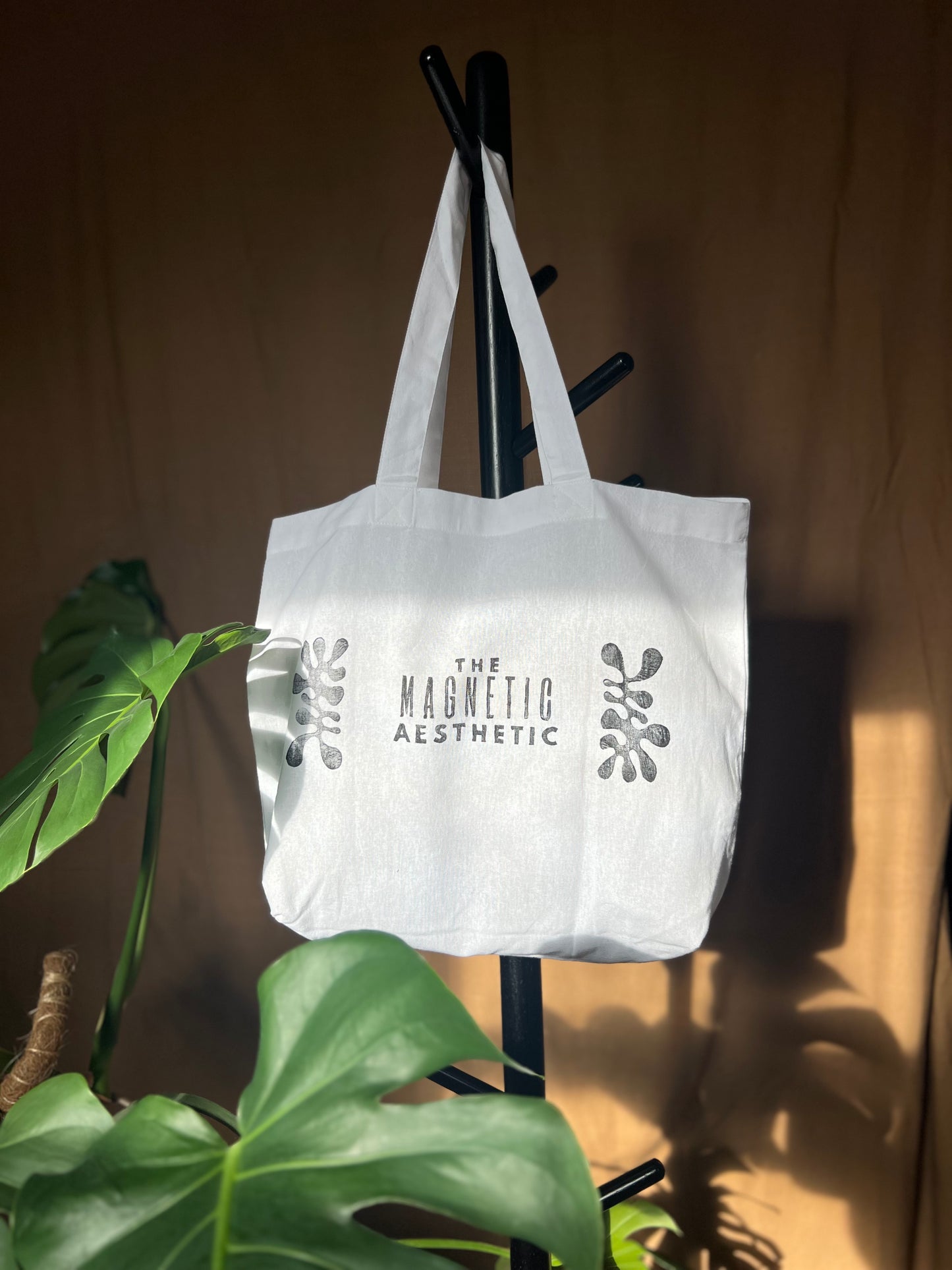 "The Open Mind" Black Printed Tote Bag